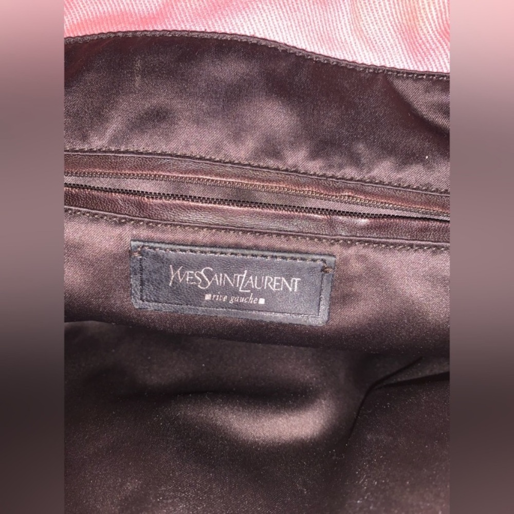 YSL Yves Saint Laurent Kahala Pink Canvas Tote - Picture 16 of 16